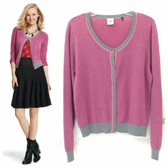 CAbi Sweaters - Cabi XS Pink Meg Cardigan 3013